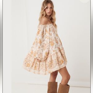 NWOT Spell Meadowland Tunic Dress Cream Never Worn